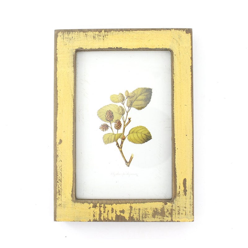 Zhenzan Frames 4x6 Inches Simple Rectangular Desktop Family Picture Photo Frame (Yellow) - Image 1